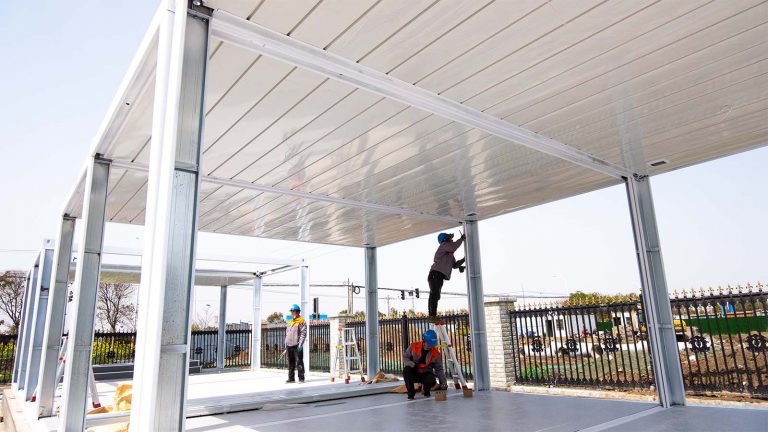 集装箱活动房一层组装