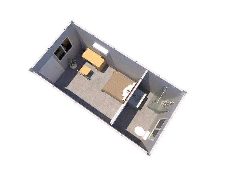 集装箱活动房单人宿舍